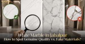 Read more about the article White Marble in Jabalpur: How to Spot Genuine Quality vs. Fake Materials?